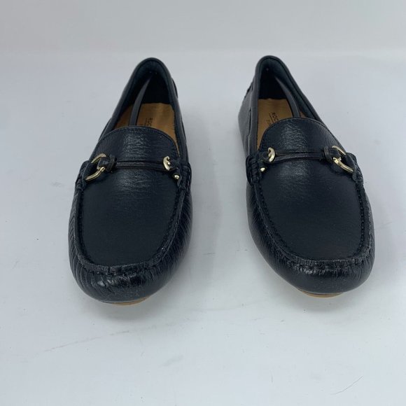 Rockport Bayview CI4772 Loafers Women's 6 Black Leather Casual Moc Slip On 0561 - Picture 2 of 10